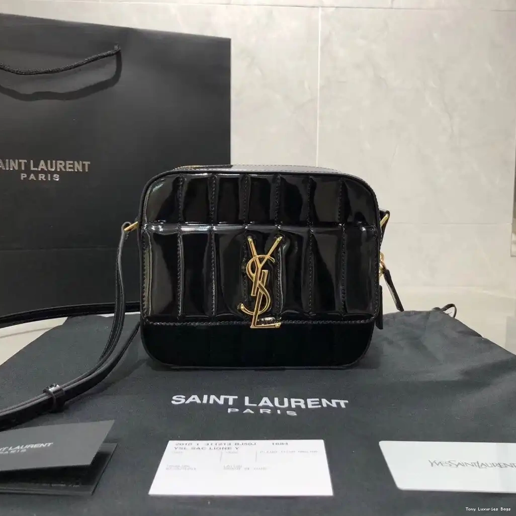 Tony Luxuries Vicky leather YSL Patent 0618